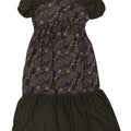 NEXT Womens Maxi Empire Dress UK 12 Medium Green Floral Polyester