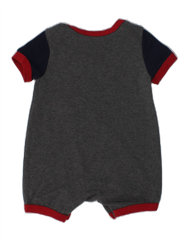 GUESS Baby Boys Bodysuit 6-9 Months Grey Colourblock Cotton | Vintage Guess | Thrift | Second-Hand Guess | Used Clothing | Messina Hembry 