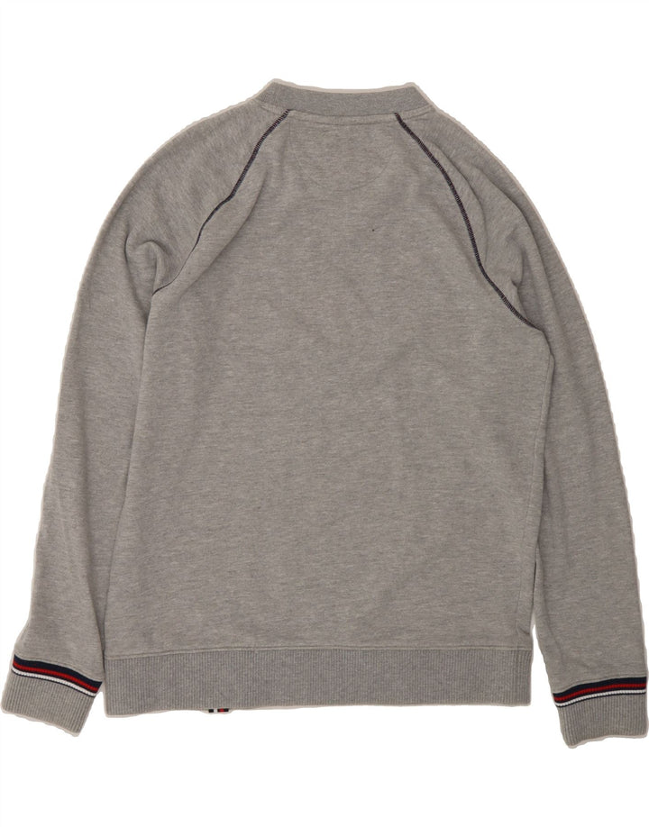 FILA Mens Graphic Sweatshirt Jumper Small Grey Vintage Fila and Second-Hand Fila from Messina Hembry 