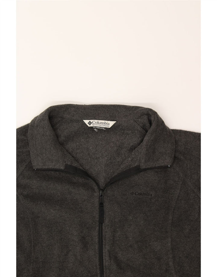 COLUMBIA Womens Fleece Jacket UK 20 2XL Grey Polyester Vintage Columbia and Second-Hand Columbia from Messina Hembry 