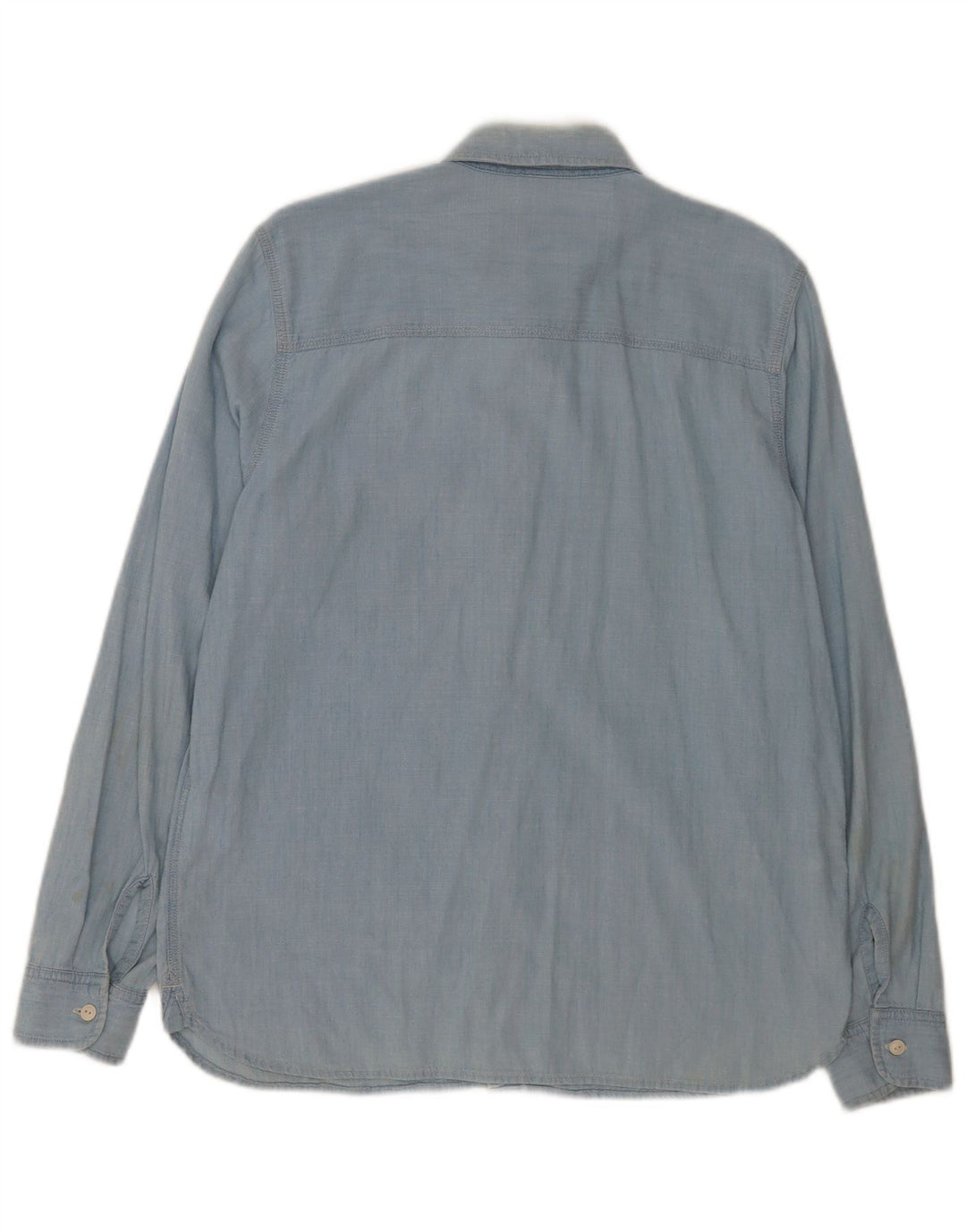 Carhartt Mens Regular Fit Shirt Medium Blue Cotton
