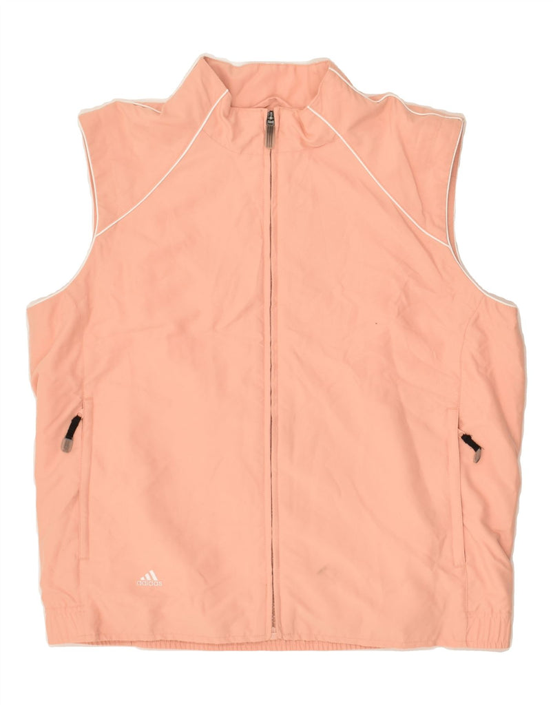 ADIDAS Womens Gilet UK 14 Medium Pink Polyester | Vintage Adidas | Thrift | Second-Hand Adidas | Used Clothing | Messina Hembry 