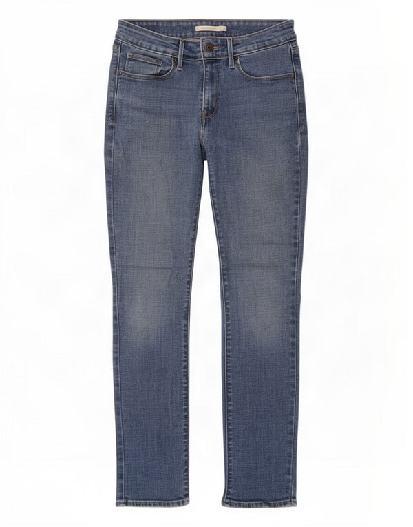 Levi's Womens Mid Rise Skinny Jeans US 6 Medium W28 L28 Blue Cotton