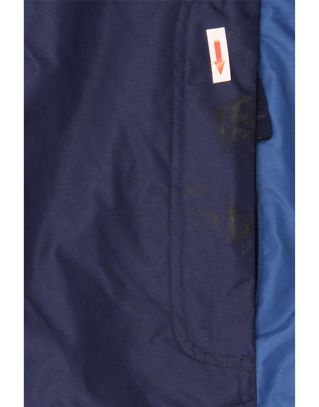Columbia Womens Oversized Ski Jacket UK 10 Small Navy Blue Colourblock