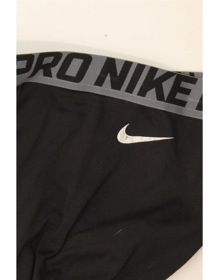 Nike Boys Graphic Leggings 13-14 Years XL Black Colourblock