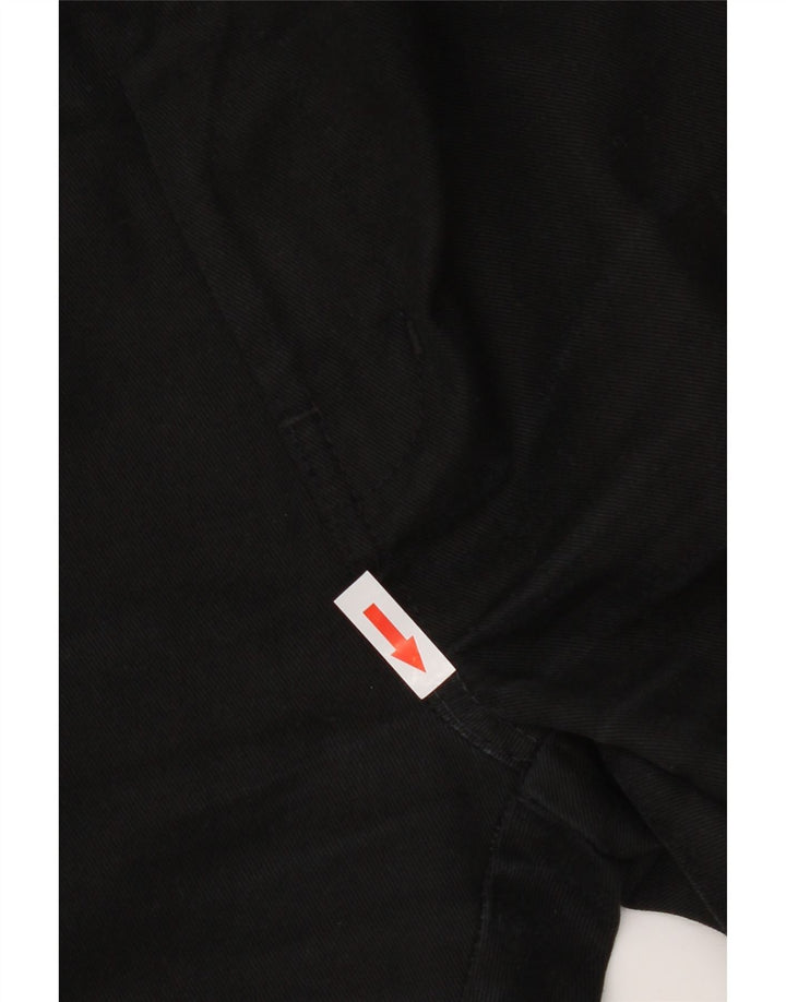 DICKIES Mens Slim Fit Chino Trousers W30 L30 Black Polyester