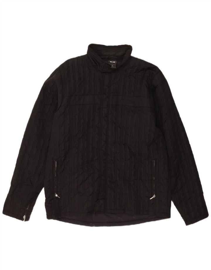 Oakley Mens Padded Jacket UK 42 XL Black Nylon