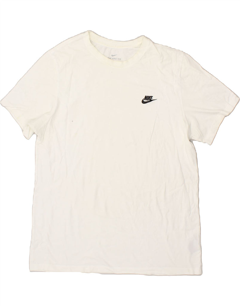 NIKE Mens T-Shirt Top XL White Cotton | Vintage Nike | Thrift | Second-Hand Nike | Used Clothing | Messina Hembry 