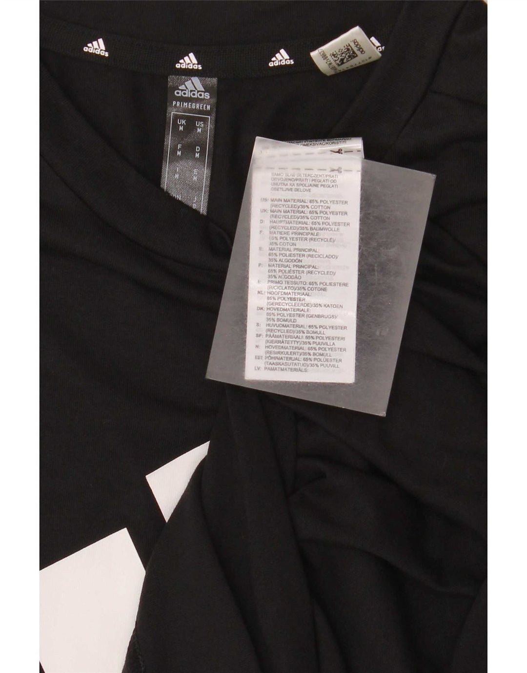 Adidas Mens Aeroready Graphic T-Shirt Top Medium Black Polyester