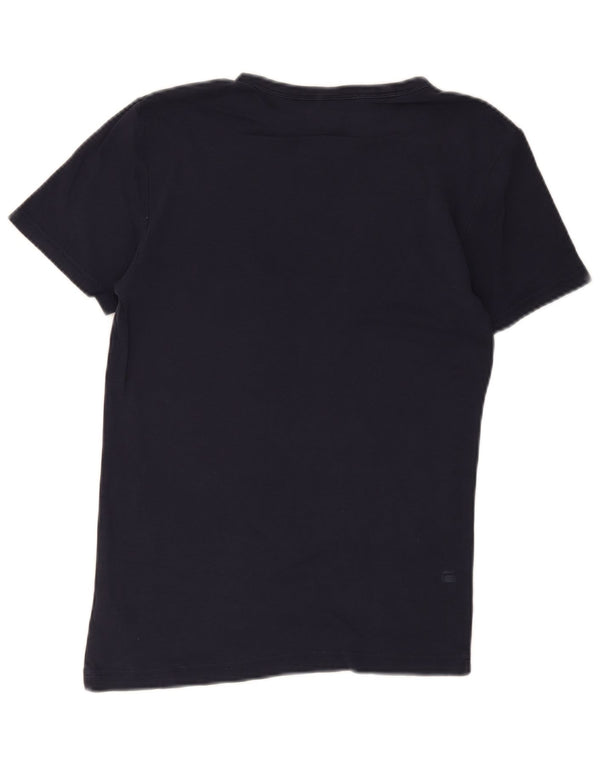 G-Star Mens Graphic T-Shirt Top Small Navy Blue Cotton