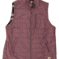 CARHARTT Womens Padded Gilet US 8/10 Medium Purple Nylon