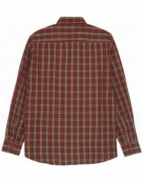 Camel Active Mens Shirt Medium Red Check Cotton