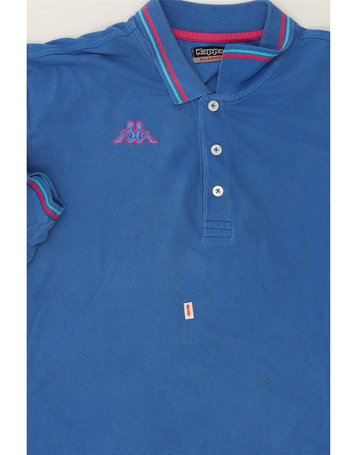KAPPA Mens Polo Shirt XL Blue Cotton Vintage Kappa and Second-Hand Kappa from Messina Hembry 