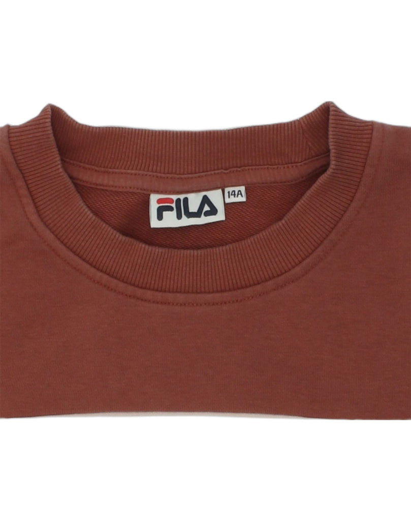 FILA Girls Sweatshirt Jumper 13-14 Years Multicoloured Colourblock Sports | Vintage Fila | Thrift | Second-Hand Fila | Used Clothing | Messina Hembry 