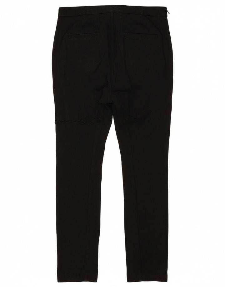 Zara Womens Slim Chino Trousers Medium W28 L28 Black