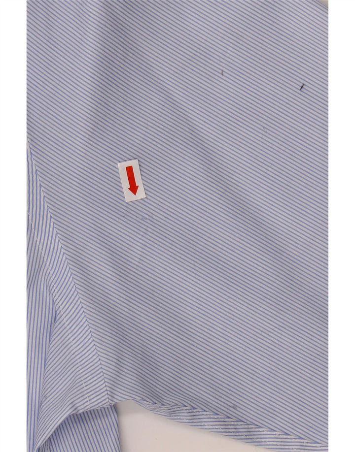 MICHAEL KORS Mens Regular Fit Shirt Size 17 1/2 XL Blue Pinstripe Vintage Michael Kors and Second-Hand Michael Kors from Messina Hembry 