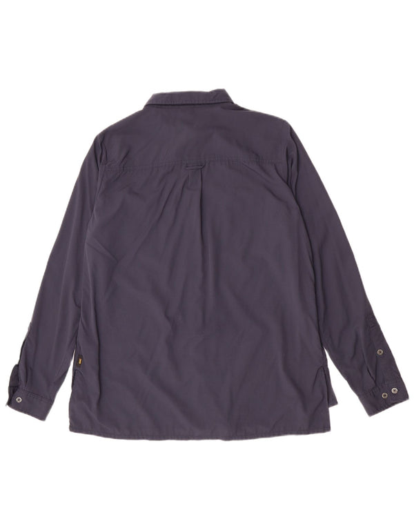 Jack Wolfskin Womens Shirt UK 12 Medium Navy Blue Polyamide