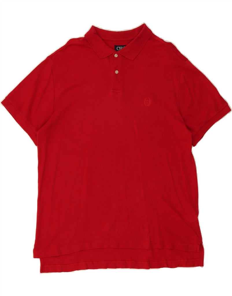 CHAPS Mens Custom Fit Polo Shirt Large Red Cotton Vintage Chaps and Second-Hand Chaps from Messina Hembry 