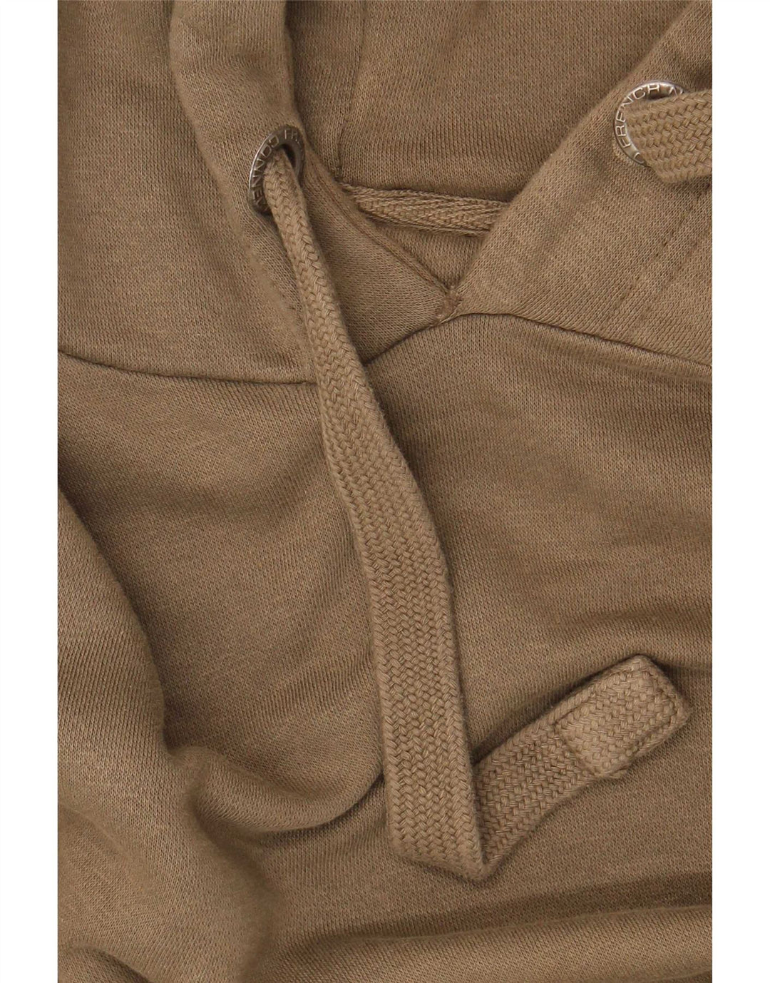 French Connection Mens Hoodie Jumper Medium Khaki Cotton