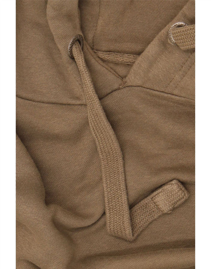 French Connection Mens Hoodie Jumper Medium Khaki Cotton