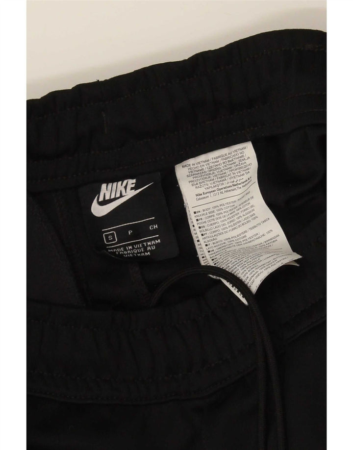 Nike Womens Graphic Tracksuit Trousers UK 10 Small Black Polyester