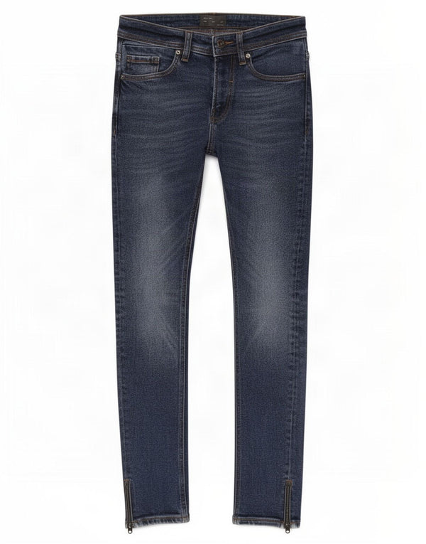 Zara Mens Skinny Jeans EU 38 Small W30 L29 Blue Cotton