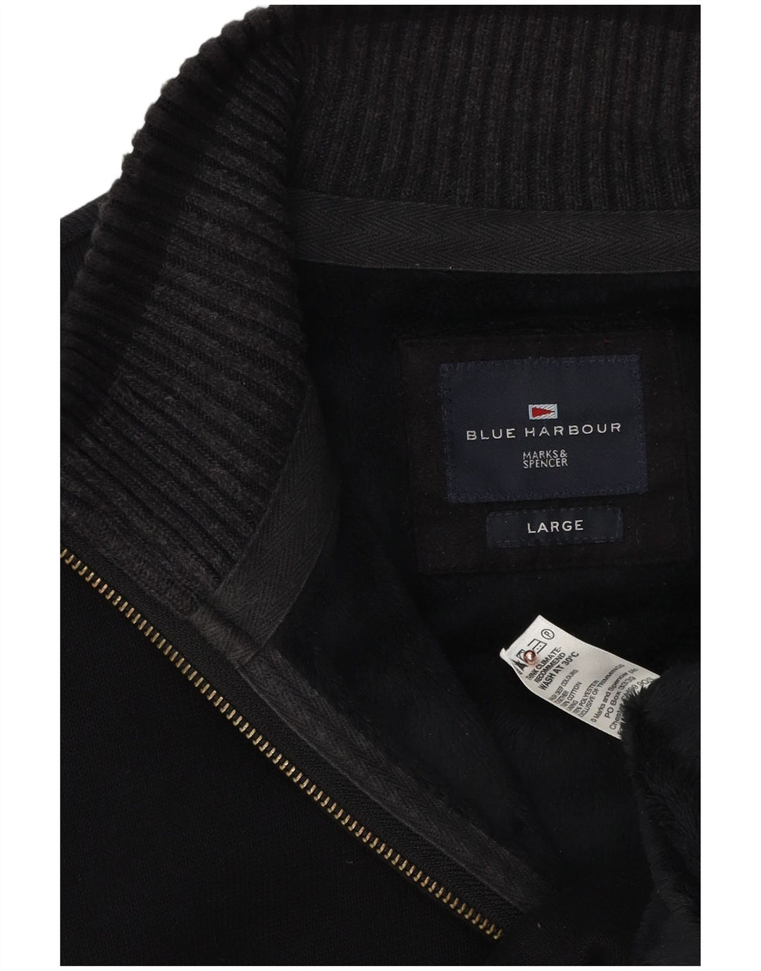 Marks & Spencer Mens Blue Harbour Tracksuit Top Jacket Large Navy Blue