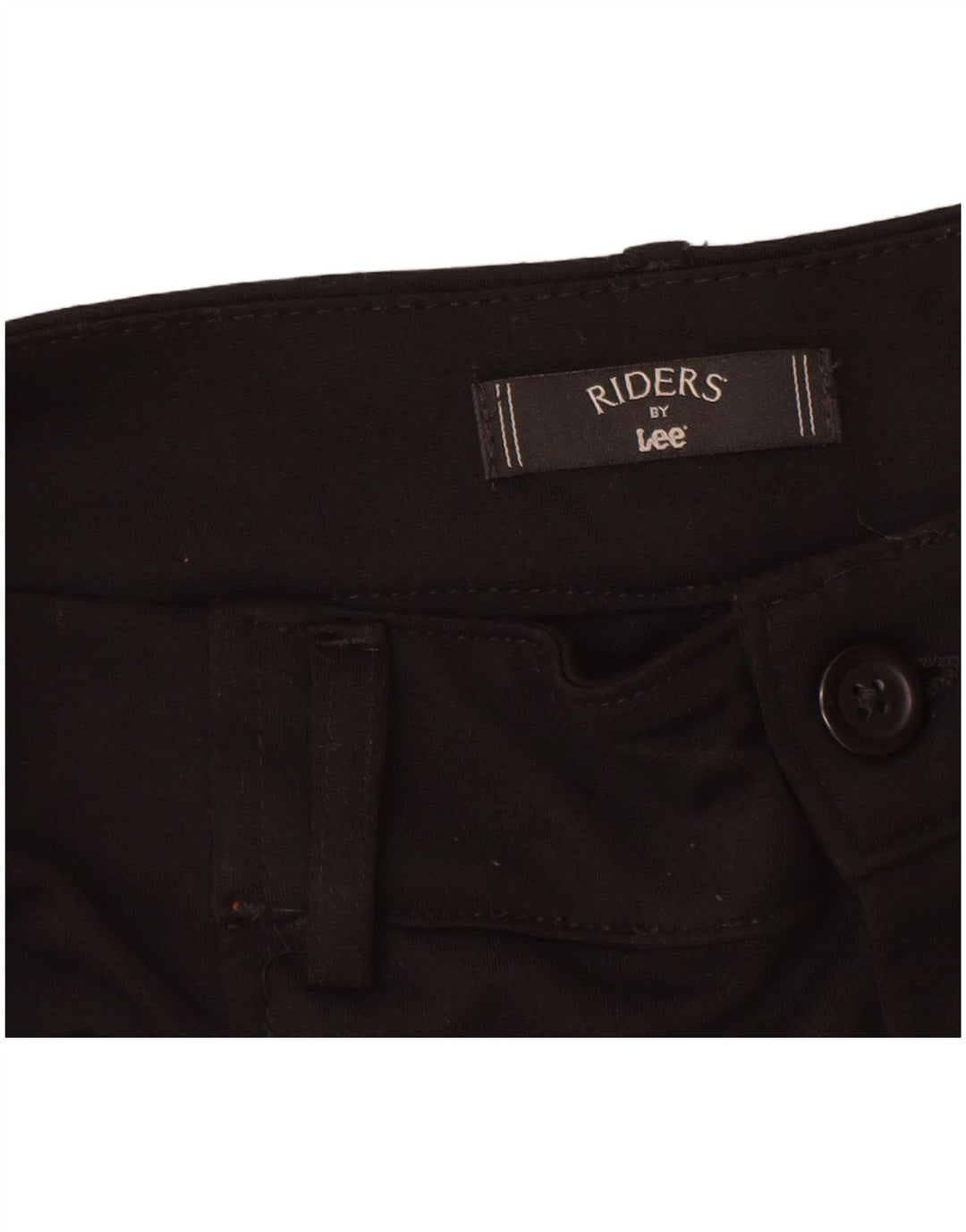 Lee Womens Riders Casual Trousers US 12 Large W32 L32 Black Polyester