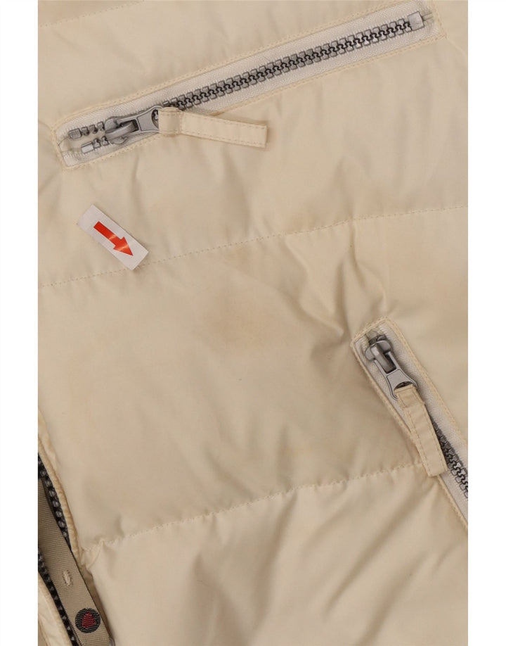 Americanino Mens Graphic Hooded Padded Jacket UK 40 Large White Polyester