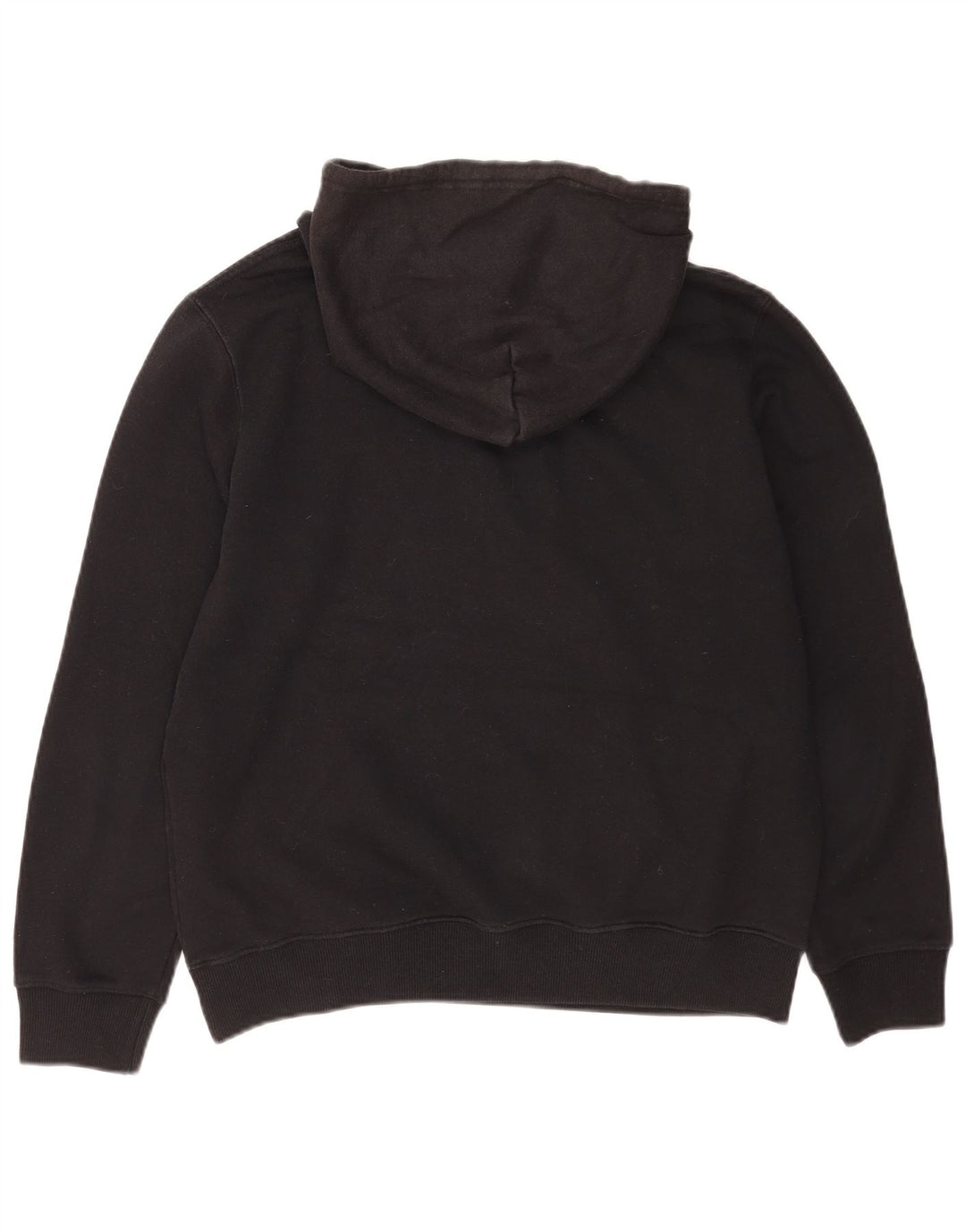 Champion Mens Graphic Hoodie Jumper Large Black Cotton