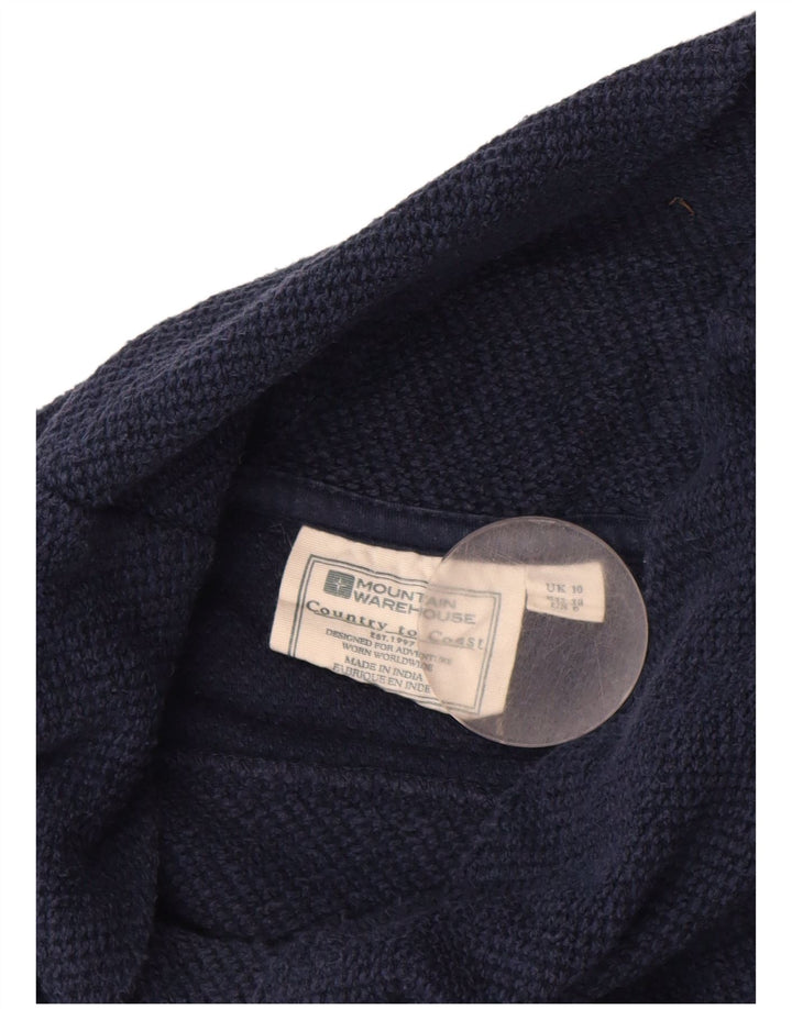 MOUNTAIN WAREHOUSE Womens Crop Sweatshirt Jumper UK 10 Small Navy Blue