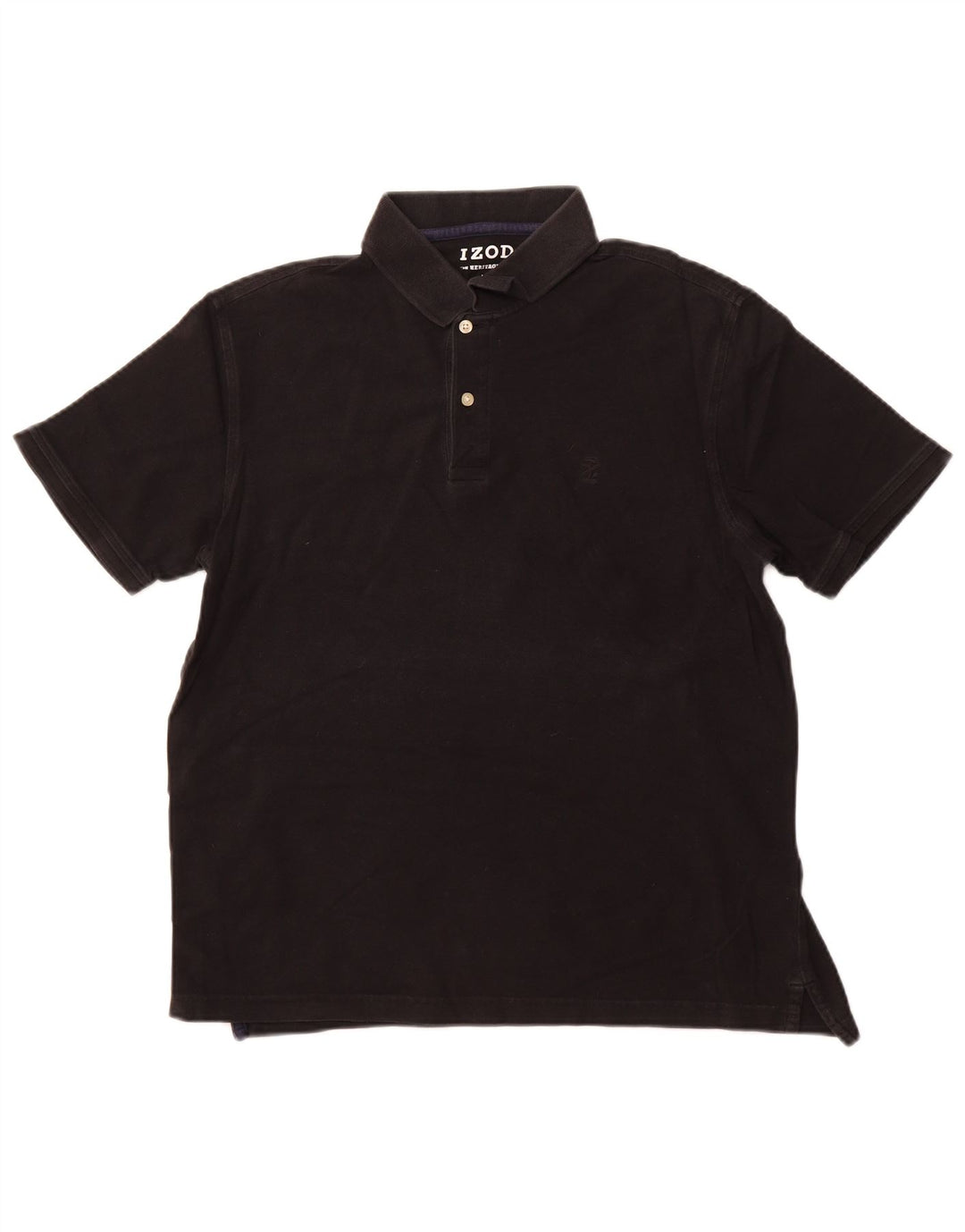 IZOD Mens Polo Shirt Large Black