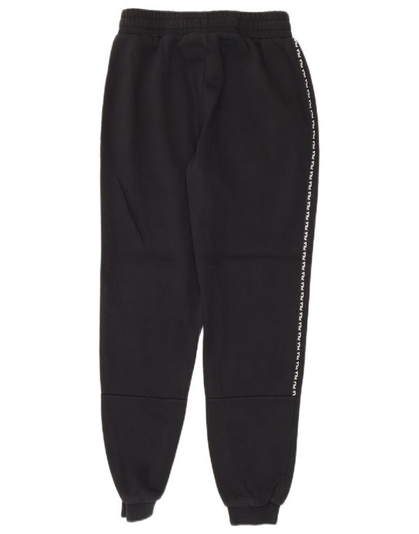 Fila Womens Tracksuit Trousers Joggers UK 6 XS Black Cotton