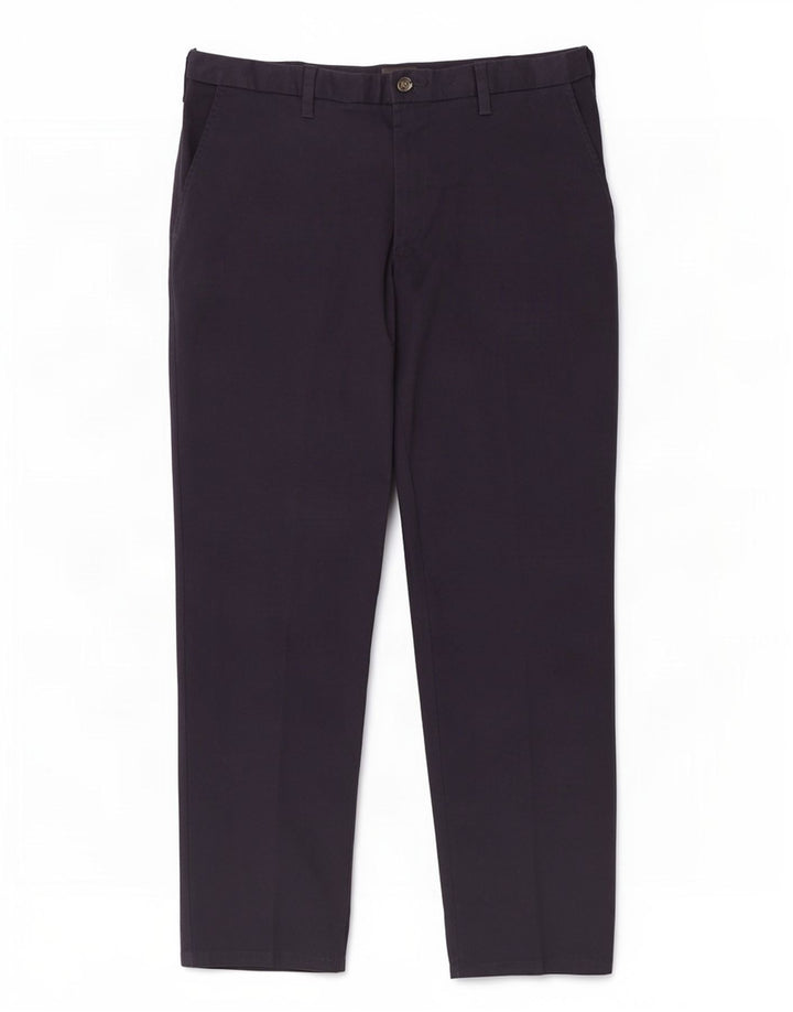 Marks & Spencer Mens Regular Chino Trousers W38 L31 Navy Blue Cotton