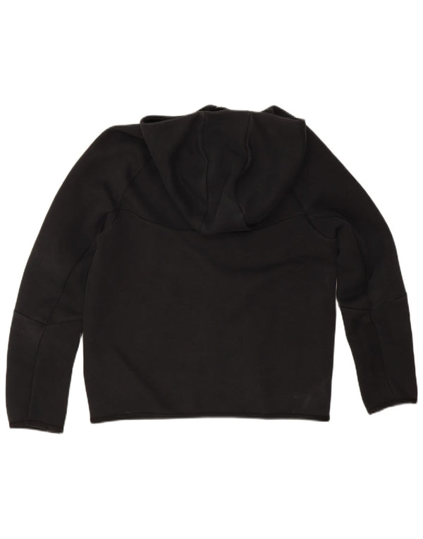 Nike Boys Zip Hoodie Sweater 13-14 Years XL Black Cotton