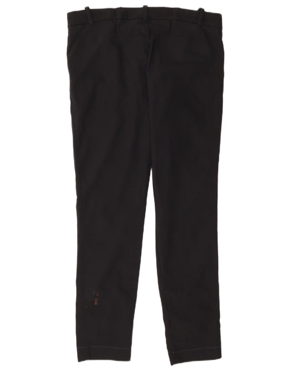 Zara Womens Slim Casual Trousers Large W30  L30 Black