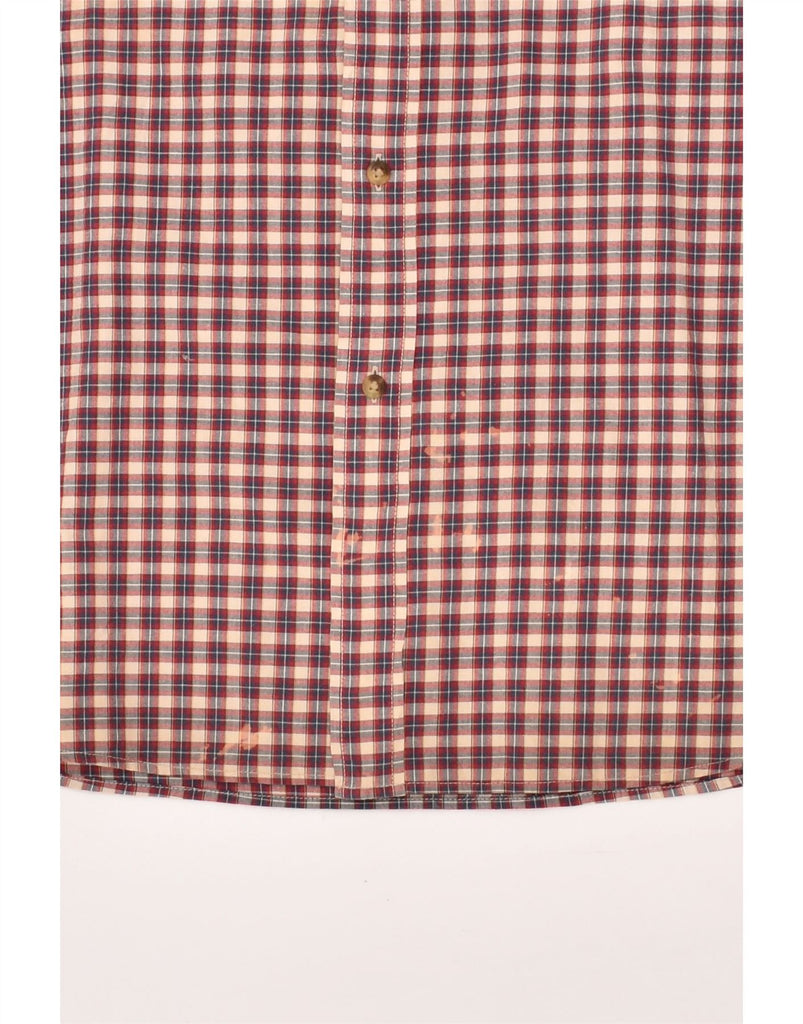 CHAPS Mens Shirt 2XL Red Check Cotton | Vintage Chaps | Thrift | Second-Hand Chaps | Used Clothing | Messina Hembry 