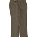 CHAPS Womens Straight Suit Trousers US 12 Large W34 L32 Khaki Herringbone Vintage Chaps and Second-Hand Chaps from Messina Hembry 