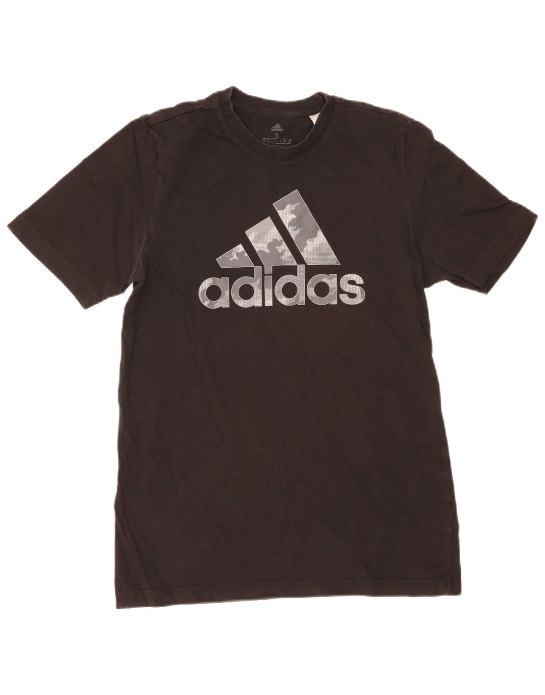 Adidas Mens Graphic T-Shirt Top Small Black Cotton