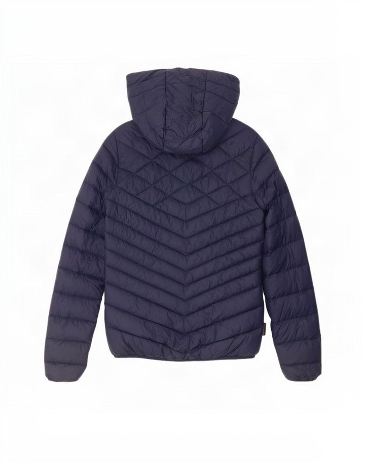 Jack Wolfskin Womens Padded Jacket UK 8/10 Small Navy Blue Nylon