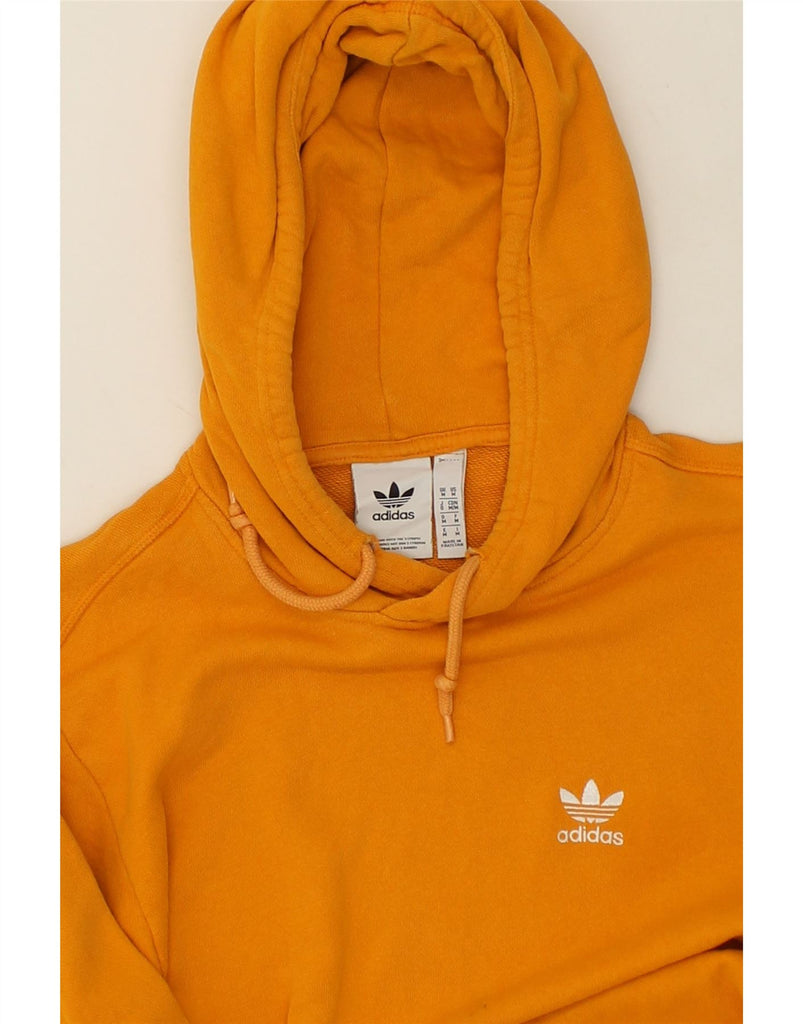 ADIDAS Mens Hoodie Jumper Medium Yellow Cotton | Vintage Adidas | Thrift | Second-Hand Adidas | Used Clothing | Messina Hembry 