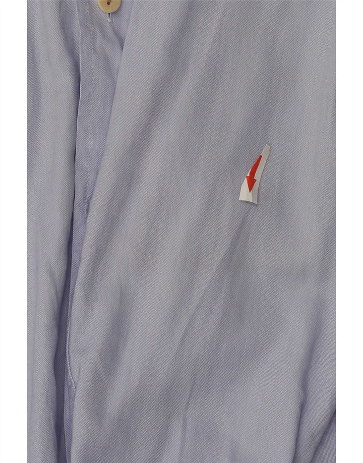 ALVIERO MARTINI Mens Shirt Size 39 15 1/2 Medium Blue Cotton