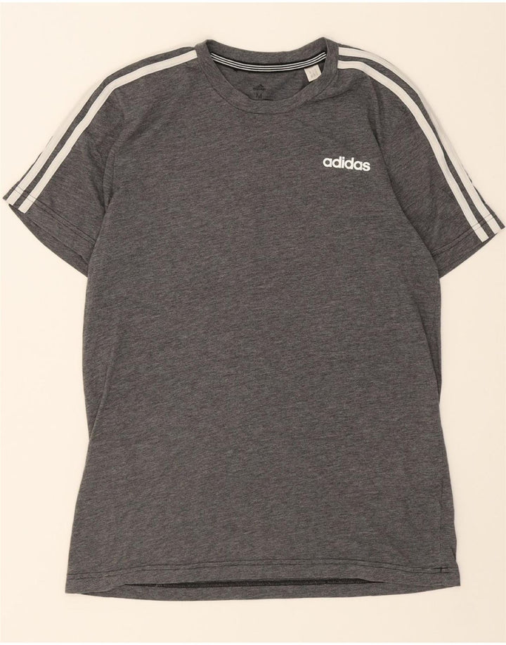 ADIDAS Mens Aeroready T-Shirt Top Medium Grey Polyester Vintage Adidas and Second-Hand Adidas from Messina Hembry 