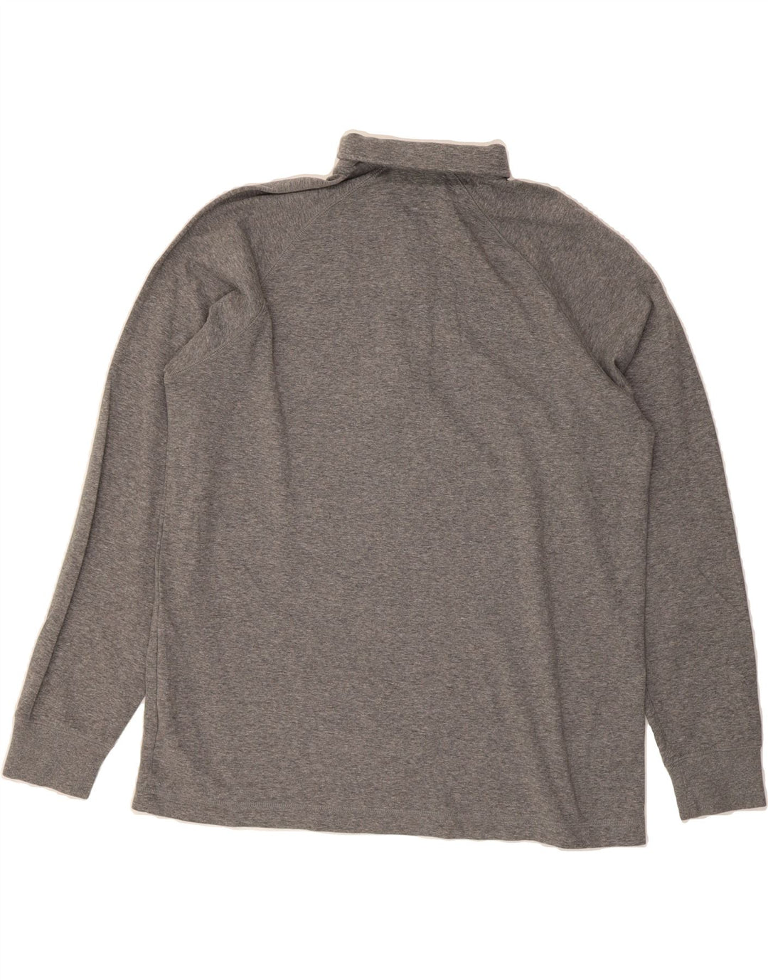 L.L.BEAN Mens Slightly Fitted Zip Neck Sweatshirt Jumper Large Grey Cotton Vintage L.L.Bean and Second-Hand L.L.Bean from Messina Hembry 