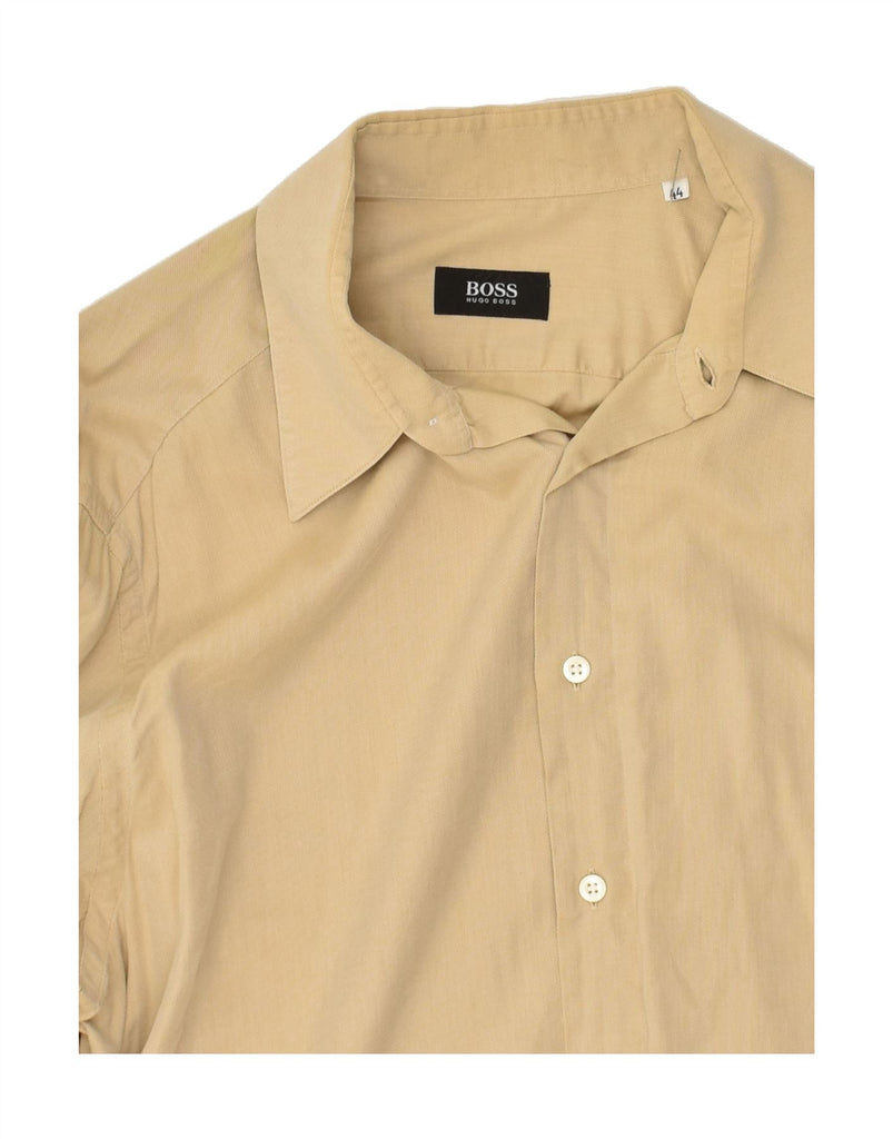 HUGO BOSS Mens Shirt Size 44 XL Beige | Vintage Hugo Boss | Thrift | Second-Hand Hugo Boss | Used Clothing | Messina Hembry 