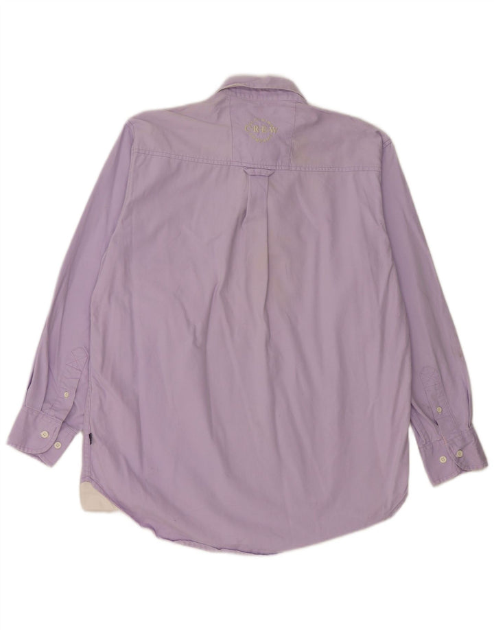 CREW CLOTHING Mens Pullover Shirt Small Purple Cotton
