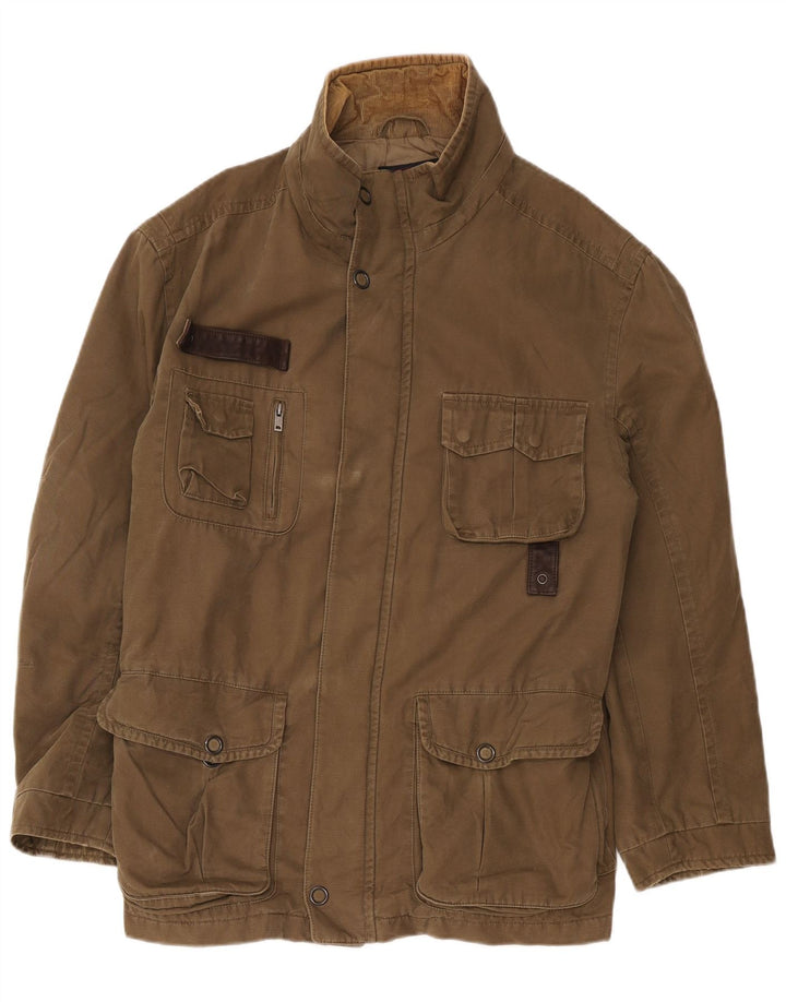 Marks & Spencer Mens Blue Harbour Utility Jacket UK 40 Large Brown