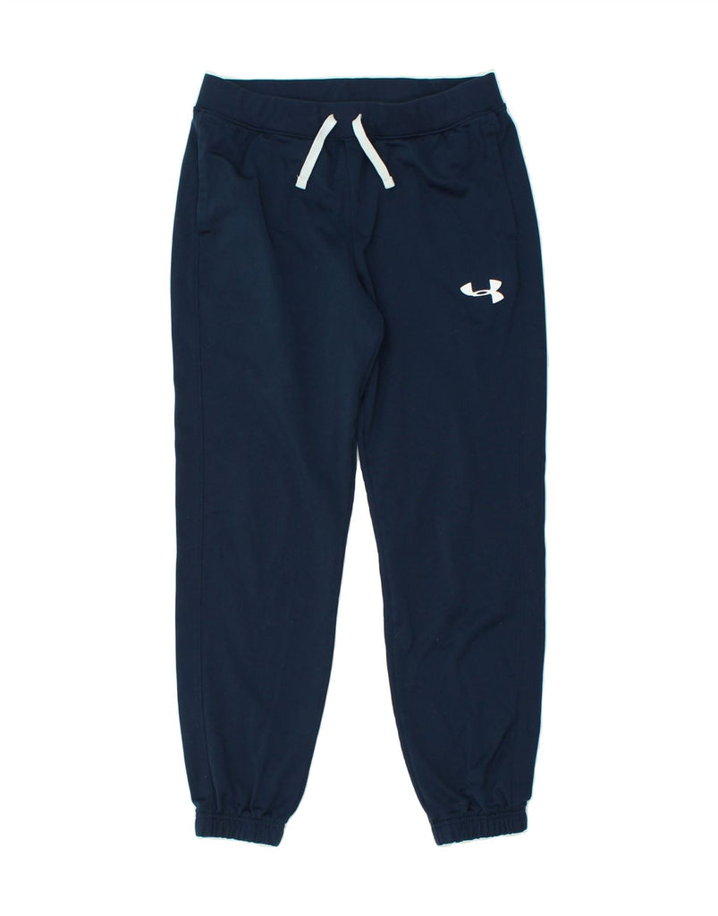 UNDER ARMOUR Boys Tracksuit Trousers Joggers 15-16 Years XL Navy Blue | Vintage Under Armour | Thrift | Second-Hand Under Armour | Used Clothing | Messina Hembry 