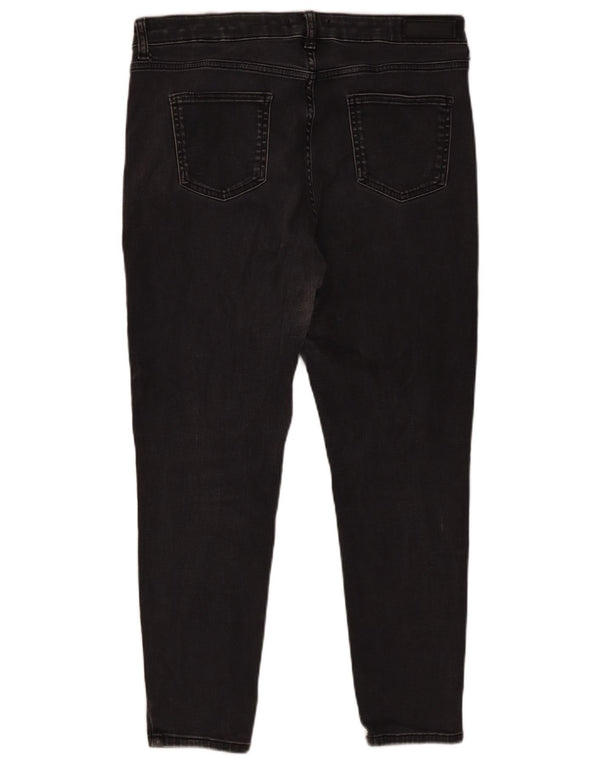 Marks & Spencer Womens Autograph Cropped Jeans UK 16 Large W36 L25 Black