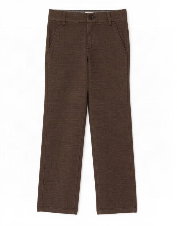Massimo Dutti Womens Loose Fit Casual Trousers EU 38 Small W28 L31 Brown